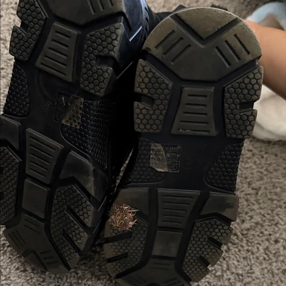 Black Combat lace up with side zipper Boots - Picture 7 of 8